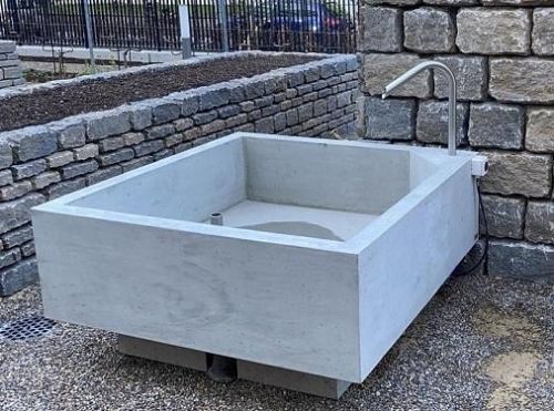 Betonbrunnen Modell Modern, Viereckig